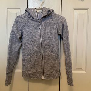 LULULEMON grey scuba hoodie